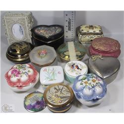FLAT OF ASSORTED JEWELRY/TRINKET BOXES