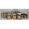 Image 1 : BOX OF 9 BEER STIENS OF SIMILAR THEME AND STYLE
