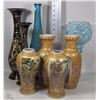 Image 1 : BOX OF ASSORTED VASES AND DECANTER - ORIENTAL
