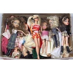 BOX OF ASSORTED BARBIE DOLLS AND OTHER DOLLS