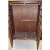 Image 2 : WOOD CARVED 2 DOOR CLOSET ARMOIRE