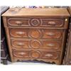 Image 1 : WOODEN 4 DRAWER LOCKABLE DRESSER