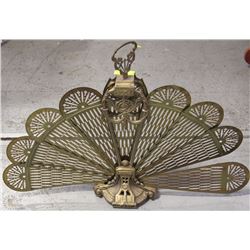 CAST IRON AND BRASS FAN