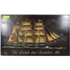 Image 1 : WOODEN PICTURE OF THE BRITISH SHIP "RESOLUTION"