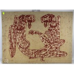 CLOTH PICTURE OF EGYPTIAN FIGURES
