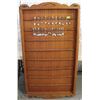 Image 1 : LARGE WOODEN COLLECTOR SPOON RACK WITH 208