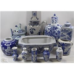 FLAT OF ASSORTED CERAMIC AND PORCELAIN CHINESE