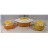 Image 1 : 6PC MATCHING SET OF PYREX BOWLS WITH SUNFLOWER