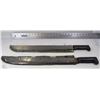 Image 1 : LOT OF 2 MACHETS WITH BLADE COVERS