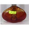 Image 1 : AMBER COLORED VASE WITH A UNIQUE DESIGN