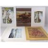 Image 1 : LOT OF 5 UNFRAMED PRINTS 2 ARE NUMERED AND 3 ARE
