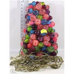UNIQUE MULTI COLORED GLASS BALL HANGING LIGHT