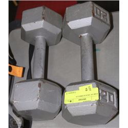 PAIR OF 20LB DUMBBELLS