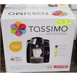NEW BOSCH TASSIMO T47 SINGLE CUP BREWING SYSTEM