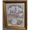 Image 1 : "LARGE HOME SWEET HOME" SAMPLER FRAMED