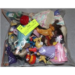 BAG OF COLLECTORS DISNEY CHARACTER FIGURINES