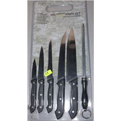 7PC GERMAN STYLE KNIFE SET WITH CUTTING BOARD