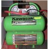 Image 1 : KAWASAKI 5 GALLON AIR COMPRESSOR WITH HOSE &
