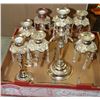 Image 1 : BRASS CANDLE STICK HOLDERS WITH CANDLEBRA