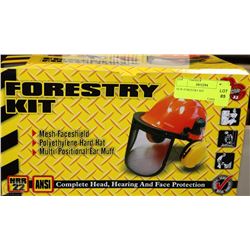 NEW FORESTRY KIT WITH FACESHIELD,HARDHAT & EARMUFFS