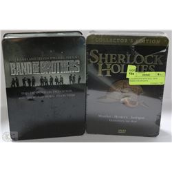 2 BOXED DVD SETS INCL. NEW SHERLOCK HOLMES
