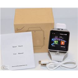 NEW WHITE BLUETOOTH SMART WATCH WITH CAMERA