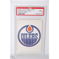 1972-73 O-PEE-CHEE EDMONTON OILERS TEAM LOGOS CARD