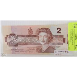 G)TWO CONSECUTIVE SERIAL NUMBER 2 DOLLAR BILLS