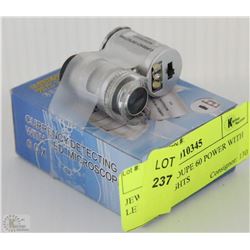 JEWELLERS LOUPE 60 POWER WITH LED & UV LIGHTS