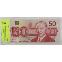 1988 CANADIAN $50 REPLACEMENT NOTE