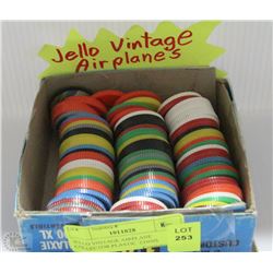 JELLO VINTAGE AIRPLANE COLLECTOR PLASTIC  COINS