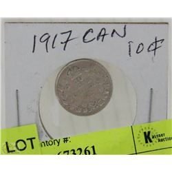 1917 CANADIAN SILVER DIME
