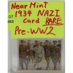 1934 NAZI TOBACCO CARD  PRE -WW2