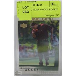 UPPER DECK TIGER WOODS ROOKIE CARD