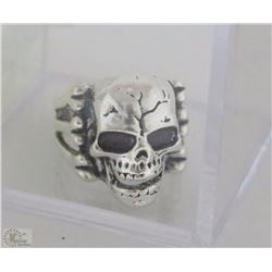 S/S SKULL BIKER RING SIZE 11