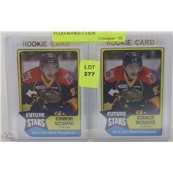 2 CONNER MCDAVID FUTURE STARS ROOKIE CARDS