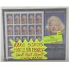 Image 1 : UNCUT SHEET LIMITED EDITION MARILYN MONROE STAMPS