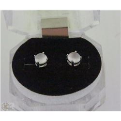 #10)MOONSTONE CAT EYE  .925 SILVER EARRINGS
