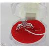 Image 1 : #23)NATURAL 6 RAY STAR RUBY .925 SILVER RING