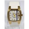 Image 6 : NEW DIESEL 37MM WHITE FACE UNISEX WATCH WHITE BAND