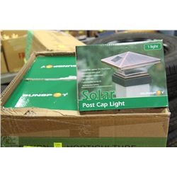 CASE OF 8PCS SOLAR POST CAP LIGHTS