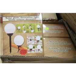 CASE OF 4 SOLAR GLOBE DECORATIVE LIGHTS