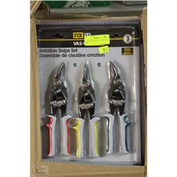 CASE OF FOUR 3PC AVIATION SNIPS SETS