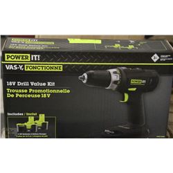 POWER IT 18V DRILL VALUE KIT
