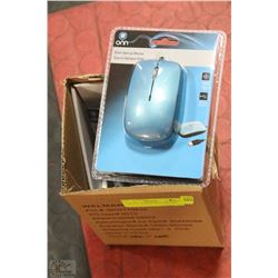 CASE OF 2 SLIM OPTICAL MOUSES