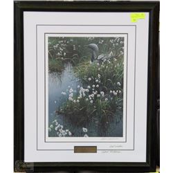 "ARCTIC LOON AND COTTON GRASS" ROBERT BATEMAN