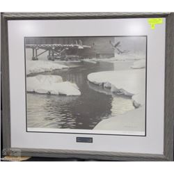 "MILLPOND CANADA GEESE" ROBERT BATEMAN (1993)