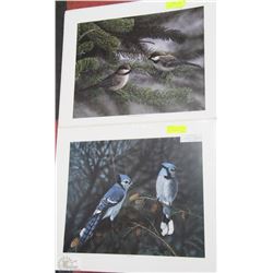 SET OF 2 SIGNED LTD EDITION AND NUMBERED PRINTS