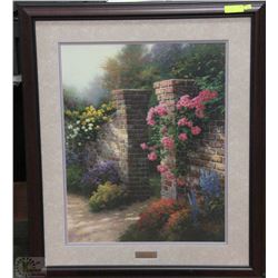 "THE ROSE GARDEN" THOMAS KINKADE (2000)