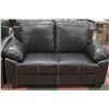 Image 2 : NEW BLACK LEATHERETTE SOFA AND LOVESEAT WITH